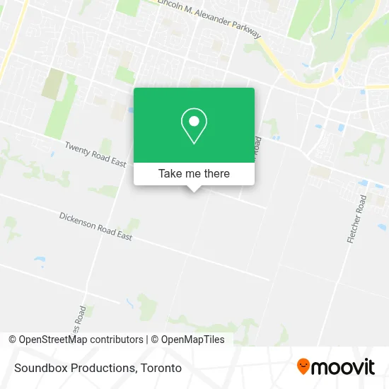 Soundbox Productions map