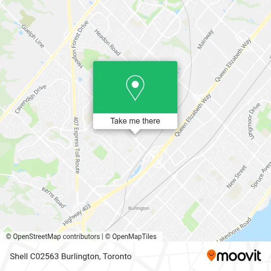 Shell C02563 Burlington map
