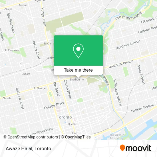 Awaze Halal map