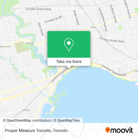 Proper Measure Toronto map