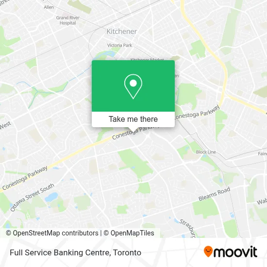 Full Service Banking Centre map