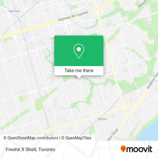 Freshii X Shell map