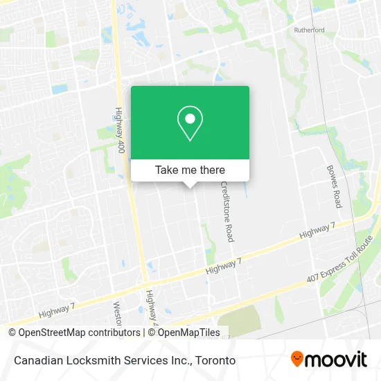 Canadian Locksmith Services Inc. map