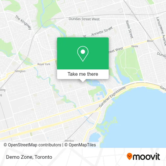Demo Zone map