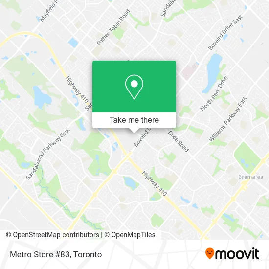 Metro Store #83 map