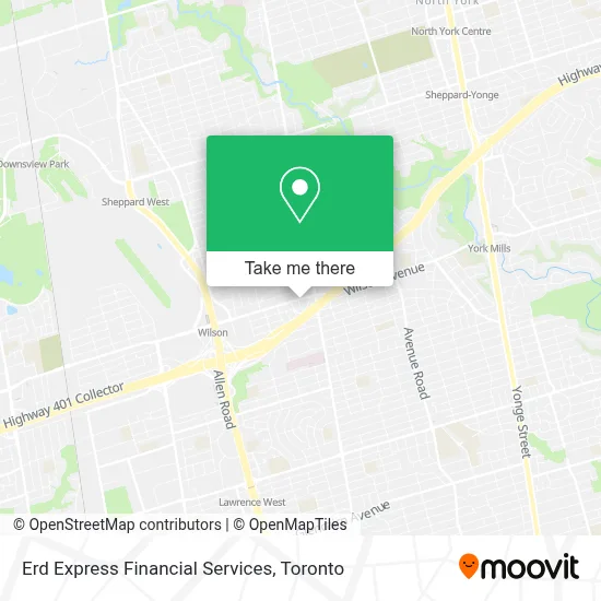 Erd Express Financial Services map
