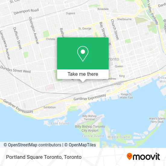 Portland Square Toronto map