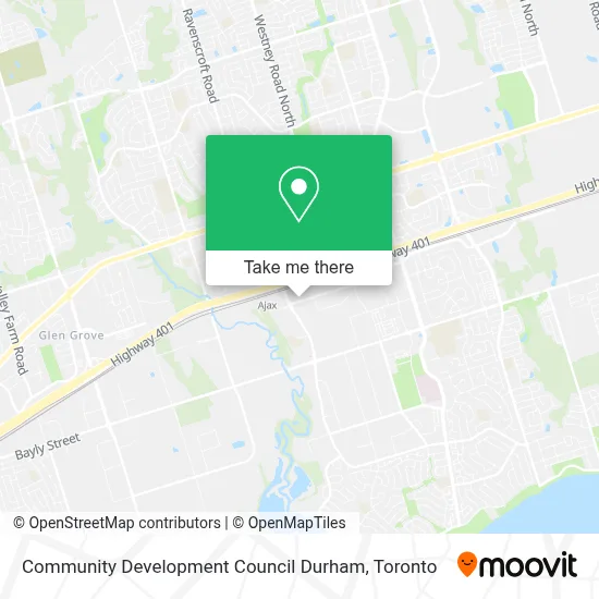 Community Development Council Durham map