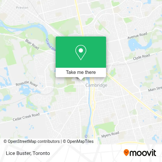 Lice Buster map