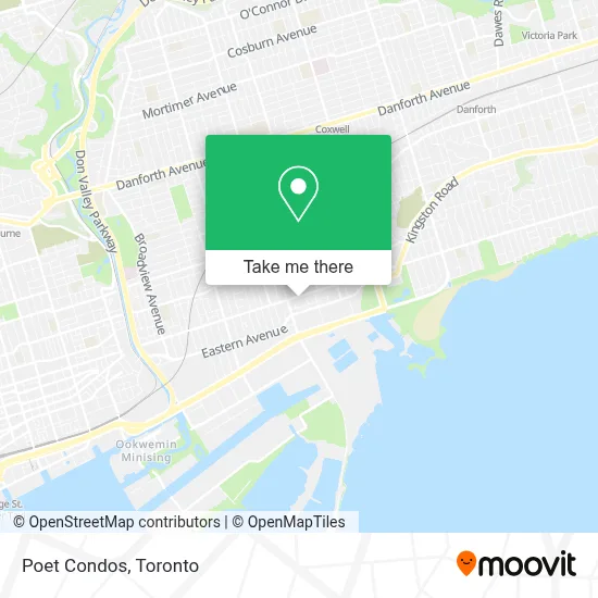 Poet Condos map