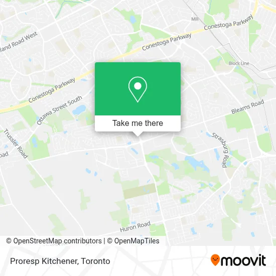 Proresp Kitchener map