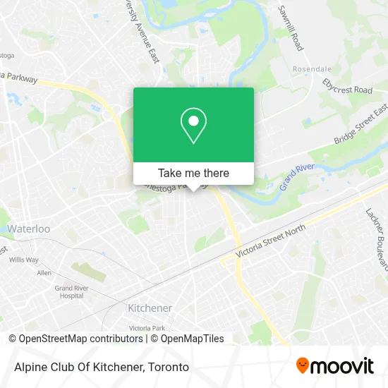 Alpine Club Of Kitchener map