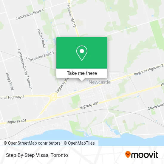 Step-By-Step Visas map