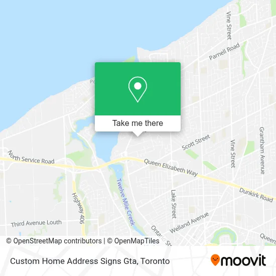 Custom Home Address Signs Gta map