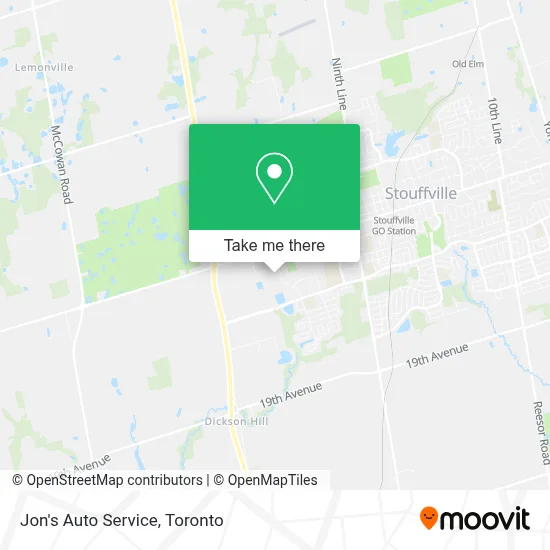 Jon's Auto Service map
