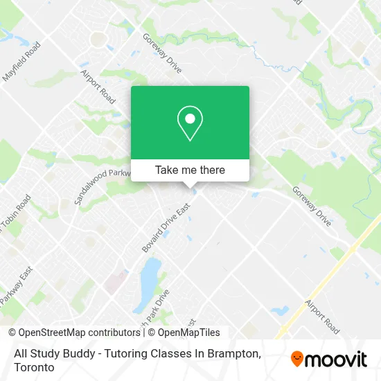 All Study Buddy - Tutoring Classes In Brampton map