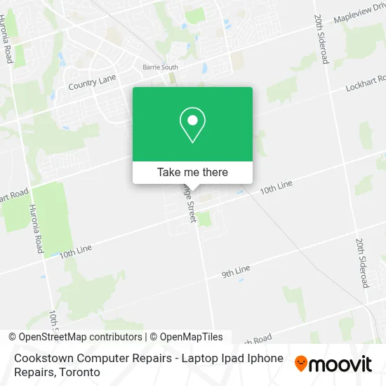 Cookstown Computer Repairs - Laptop Ipad Iphone Repairs map