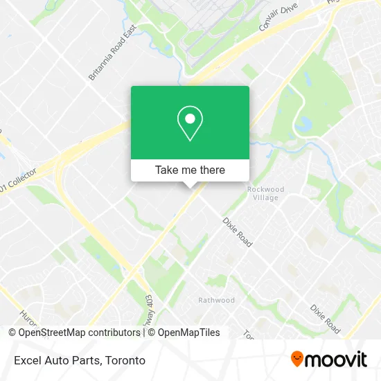 Excel Auto Parts map