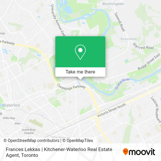 Frances Lekkas | Kitchener-Waterloo Real Estate Agent map