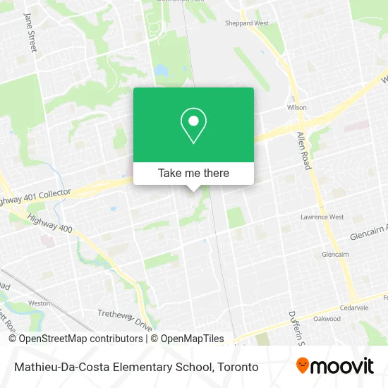 Mathieu-Da-Costa Elementary School map