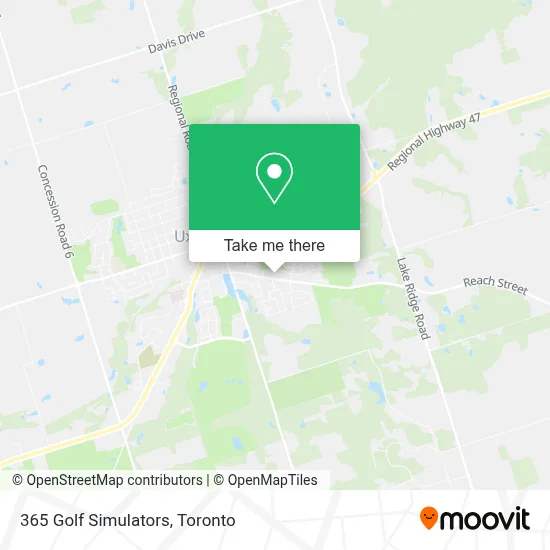 365 Golf Simulators map