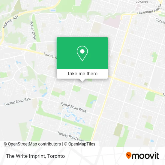 The Write Imprint map