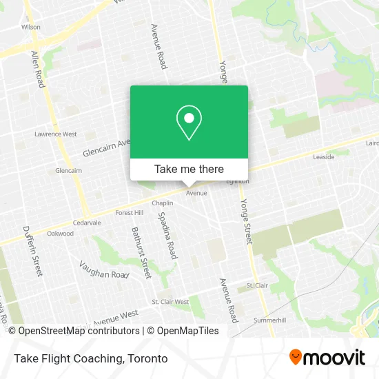 Take Flight Coaching map