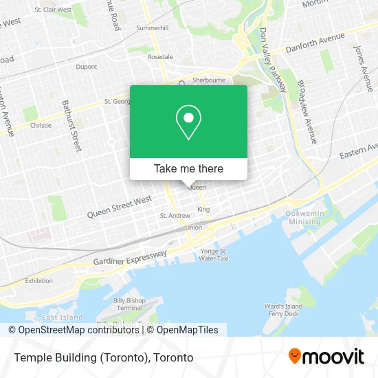 Temple Building (Toronto) map
