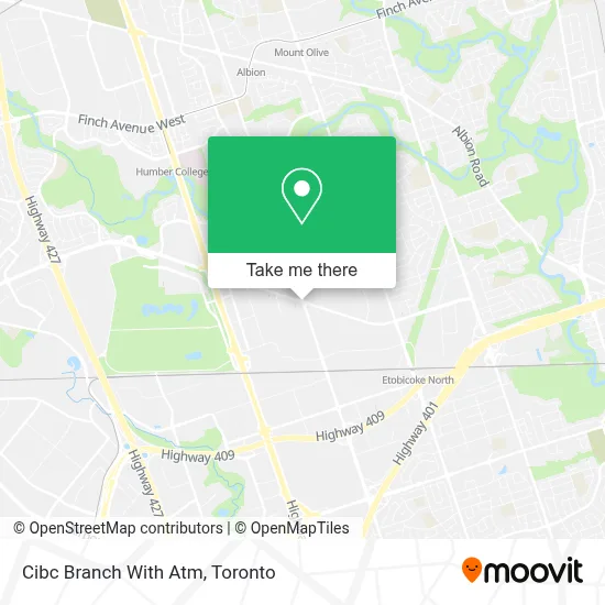 Cibc Branch With Atm map