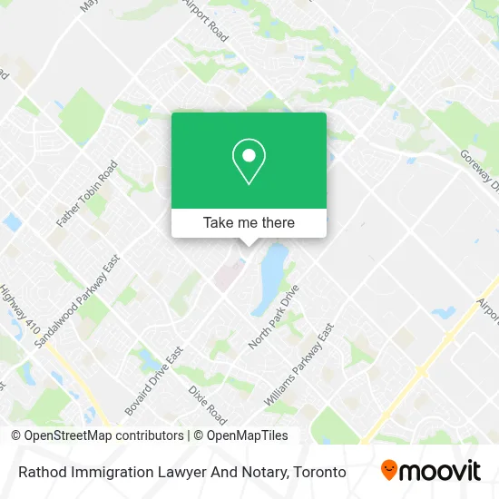 Rathod Immigration Lawyer And Notary map