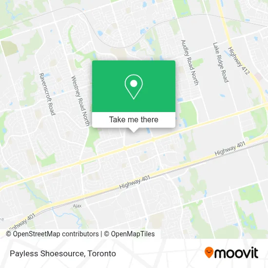 Payless Shoesource map