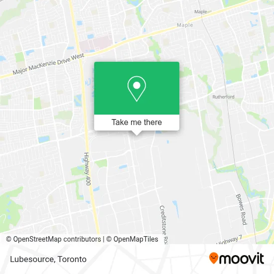 Lubesource map