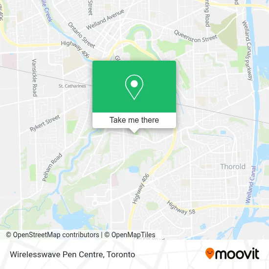 Wirelesswave Pen Centre map