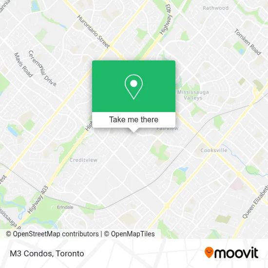 M3 Condos map