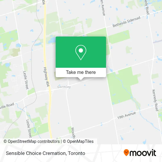 Sensible Choice Cremation map