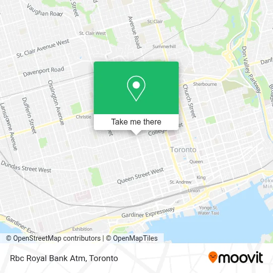 Rbc Royal Bank Atm map