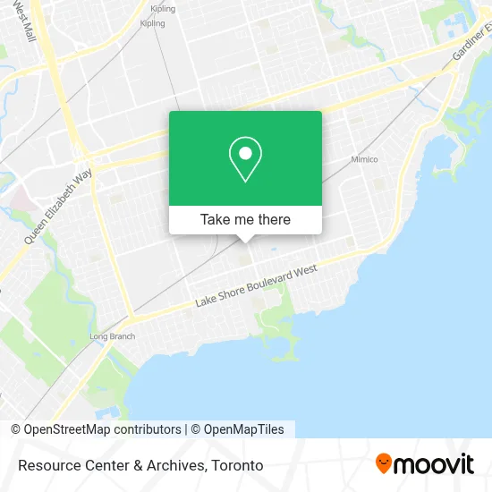 Resource Center & Archives map