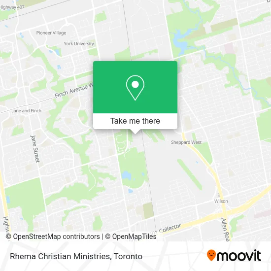 Rhema Christian Ministries map