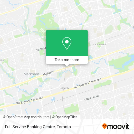 Full Service Banking Centre map
