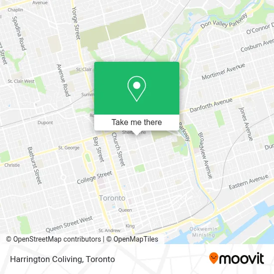 Harrington Coliving map