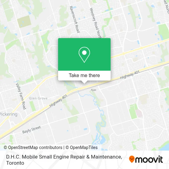 D.H.C. Mobile Small Engine Repair & Maintenance map