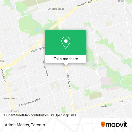 Admit Master map