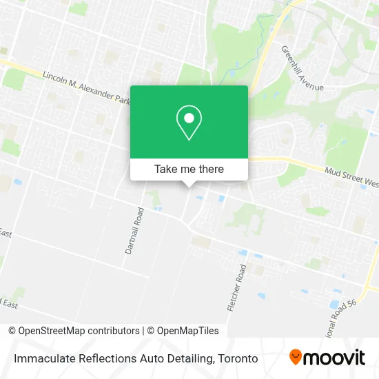 Immaculate Reflections Auto Detailing map
