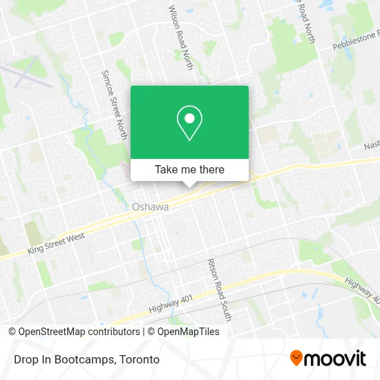 Drop In  Bootcamps map