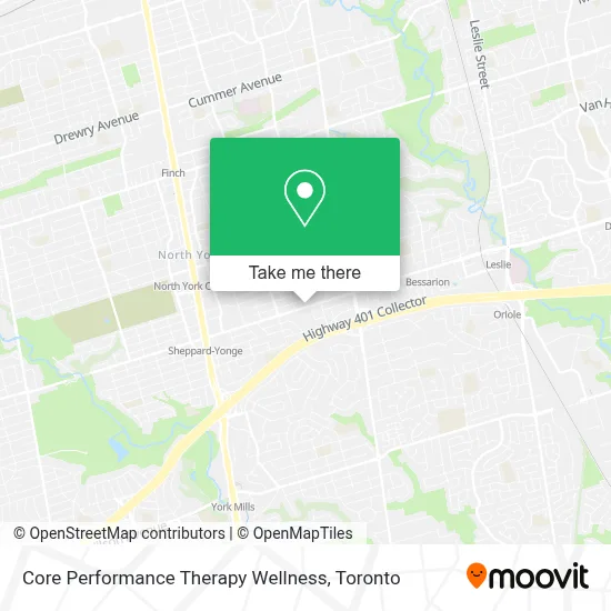 Core Performance Therapy Wellness map
