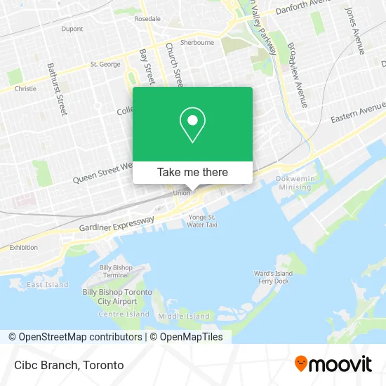 Cibc Branch map