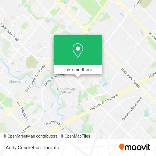 Addy Cosmetics map