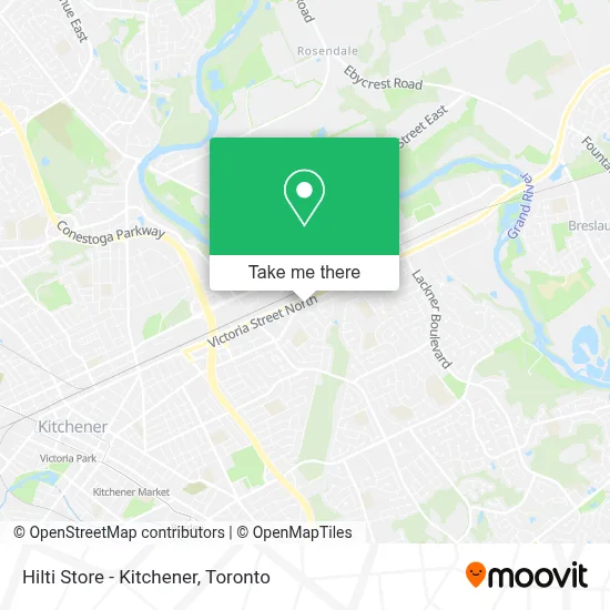 Hilti Store - Kitchener map