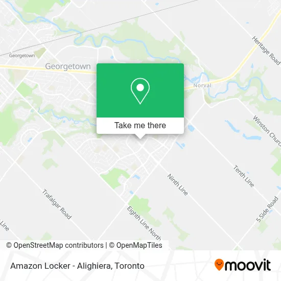 Amazon Locker - Alighiera map