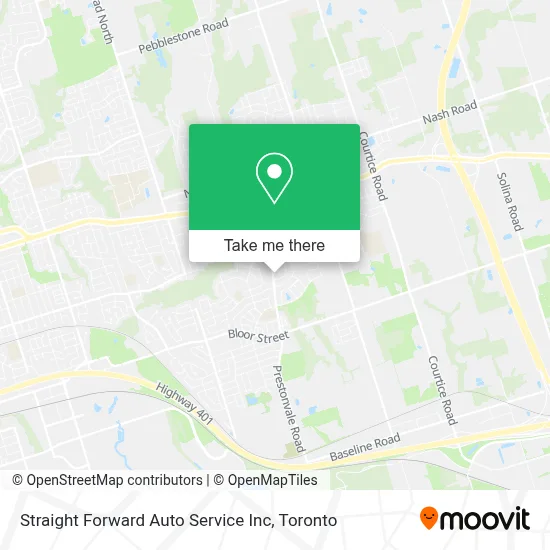 Straight Forward Auto Service Inc map